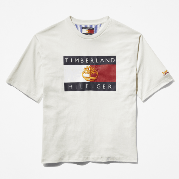 Timberland - Tommy Hilfiger x Timberland Re-Mixed Flag T-shirt in White
