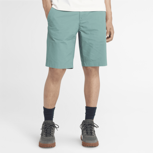 Timberland - Poplin Chino Shorts for Men in Teal