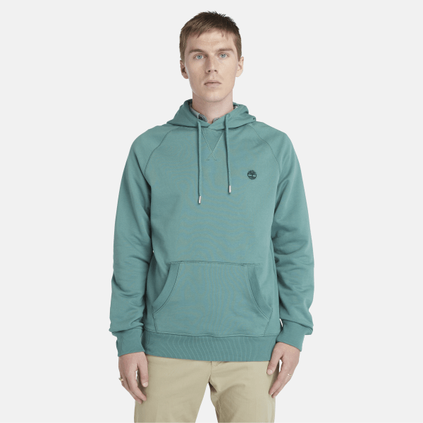 Timberland - Sudadera de rizo con capucha para hombre en azul verdoso