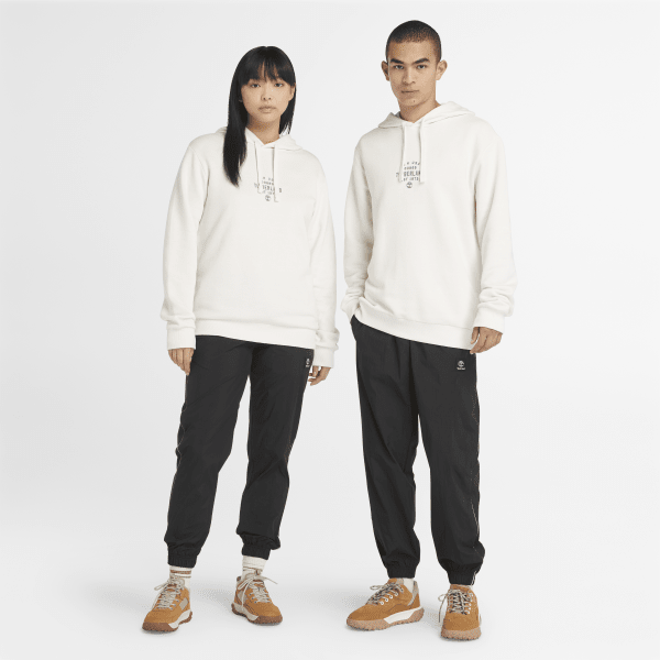 Timberland - All Gender Front Graphic Hoodie in White