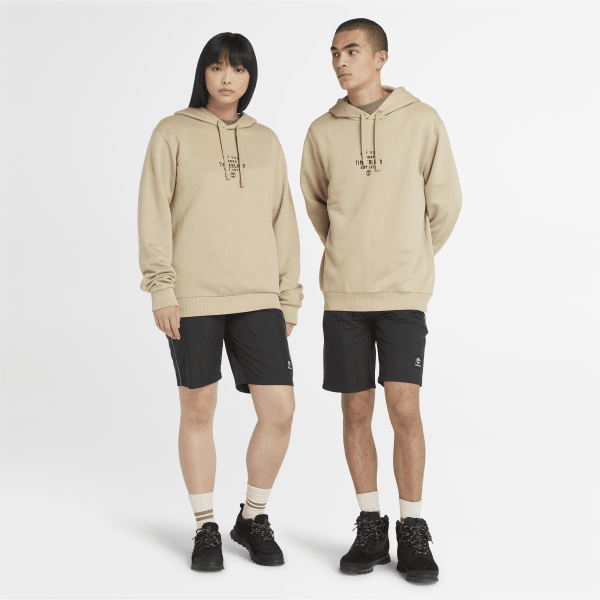Timberland - All Gender Front Graphic Hoodie in Beige