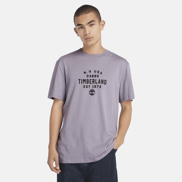 Timberland - T-shirt à motif en violet
