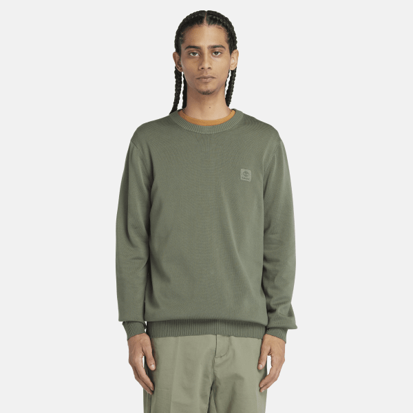 Timberland - Stückgefärbter Pullover für Herren in Grün