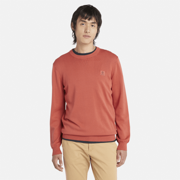 Timberland - Stückgefärbter Pullover für Herren in Rot