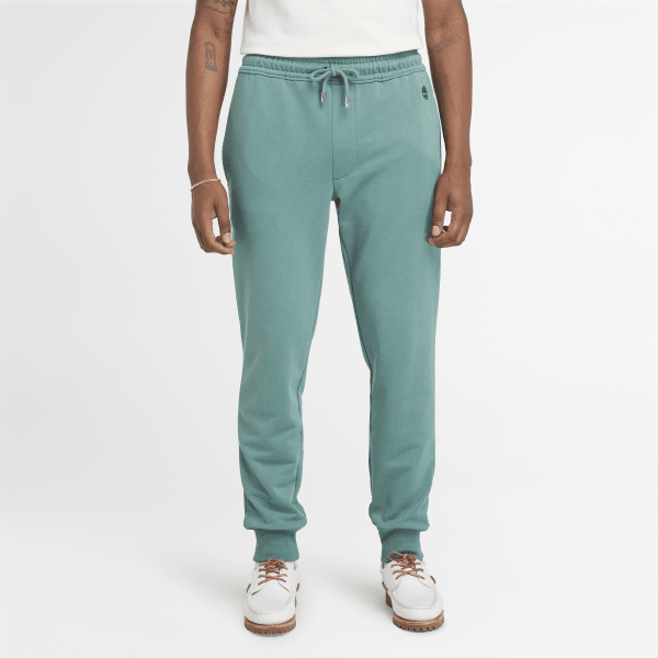 Timberland - Pantalon de survêtement à envers bouclé pour homme en bleu sarcelle
