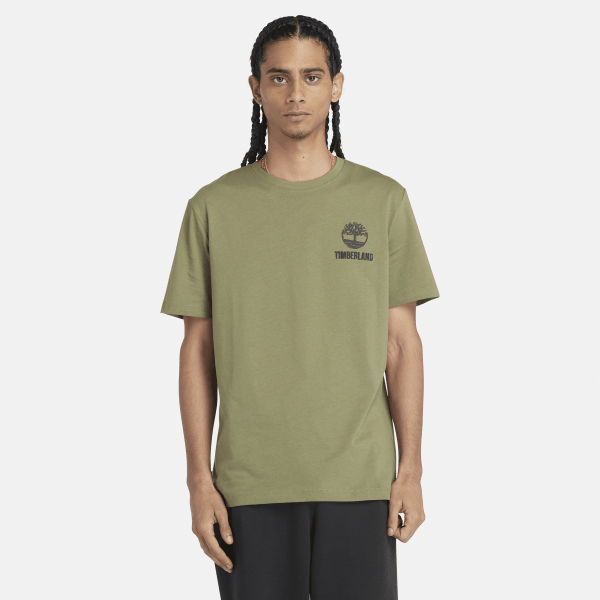 Timberland - T-shirt à motif pour homme en vert