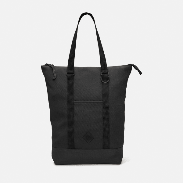 Timberland - Canvas and Leather Tote Backpack in Black