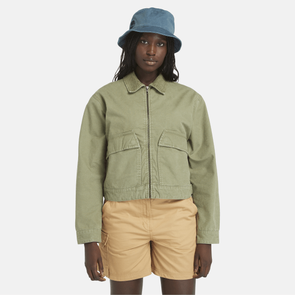 Timberland - Strafford Washed Canvas Jacket for Women in Green