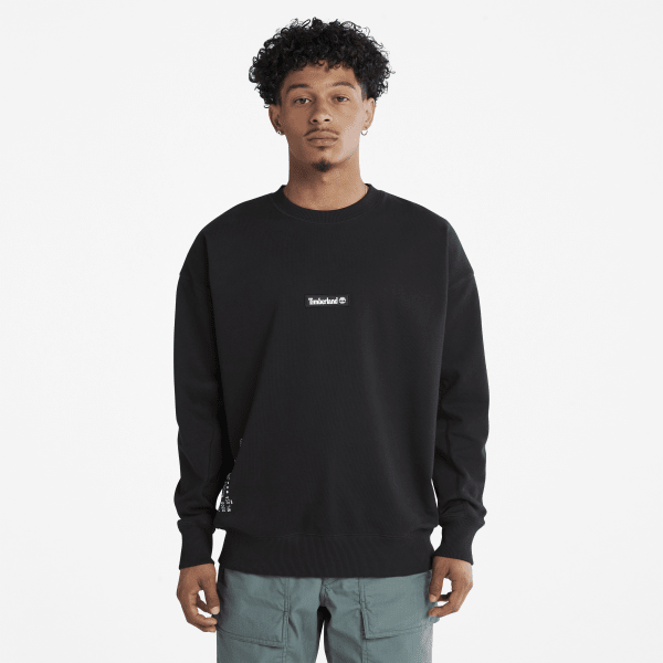 Timberland - Sweatshirt met verstevigde ellebogen voor heren in zwart