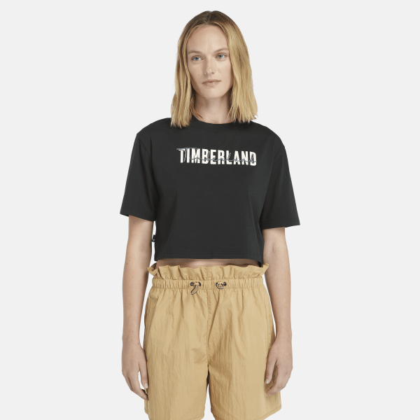 Timberland - Cropped T-Shirt for Women in Black