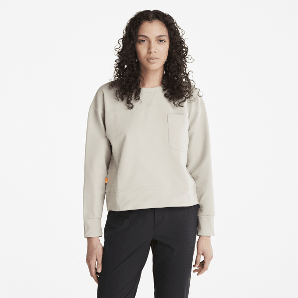 Timberland - Sweat-shirt Timberloop Hybrid pour femme en gris