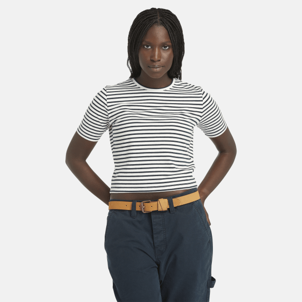 Timberland - Stripe Baby T-Shirt for Women in Blue