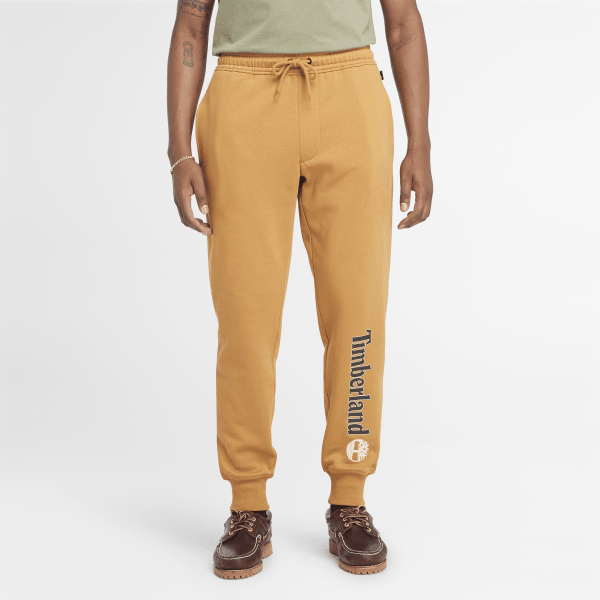 Timberland - Pantalones de chándal con logotipo para hombre en amarillo oscuro