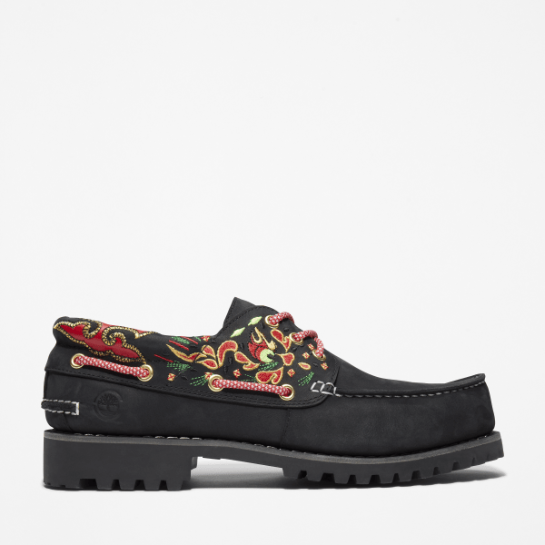 Timberland - CLOT x Timberland 3-Eye Boat Shoe for Men in Black