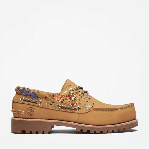 Timberland - CLOT x Timberland 3-Eye Boat Shoe for Men in Yellow