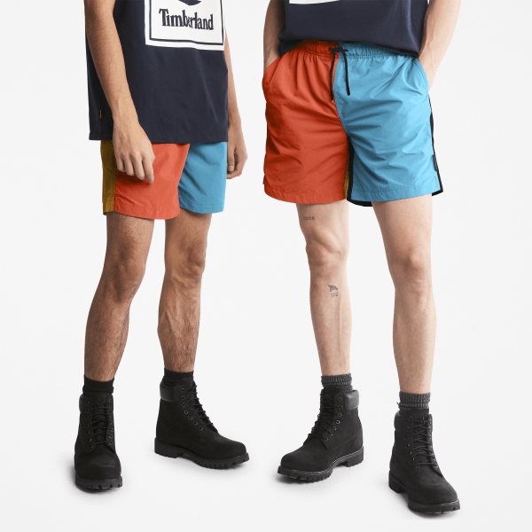 Timberland - Unisex Windbreaker Shorts in Orange