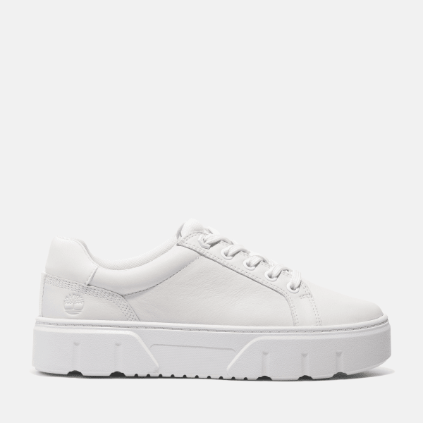 Timberland - Sneaker Bassa Stringata Laurel Court da Donna in bianco
