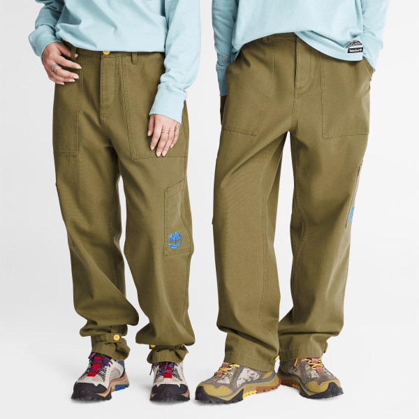 Timberland - Pantalones de Pernera Ancha Bee Line x Timberland en marrón