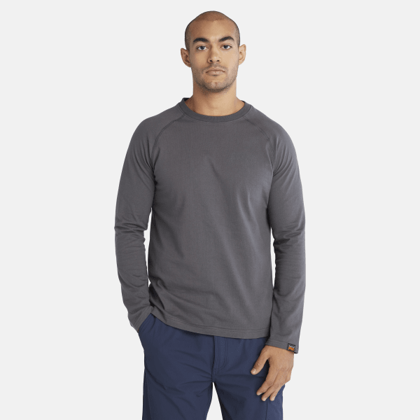 Timberland - T-shirt à manches longues Timberland PRO Core pour homme en gris foncé
