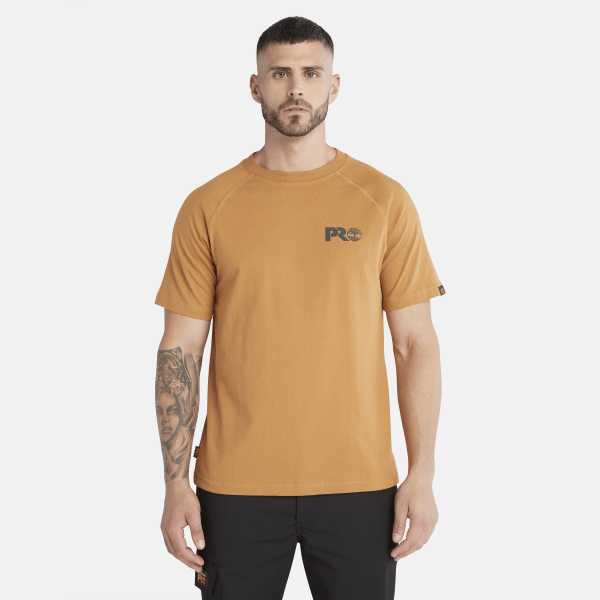 T-shirt Com Logótipo Refletor Timberland Pro Core Para Homem Em Amarelo-escuro Amarelo