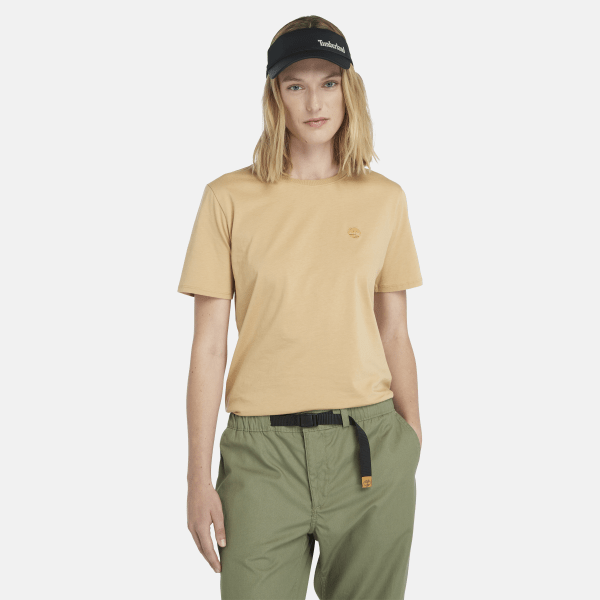 Timberland - T-shirt Dunstan pour femme en marron clair