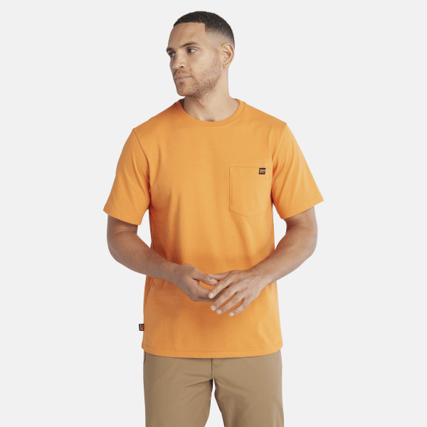 Timberland - T-shirt à poche Timberland PRO pour homme en orange