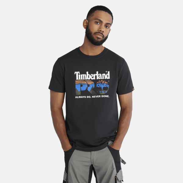 Timberland - T-shirt Timberland PRO Core Logo da Uomo in colore nero