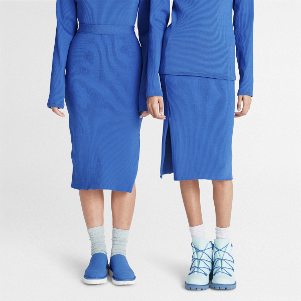 Timberland - Jupe en tricot Future73 Timberland x Suzanne Oude Hengel pour femme en bleu