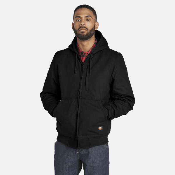 Timberland - Timberland PRO Gritman Fleece-lined Canvas Jacket for Men in Black