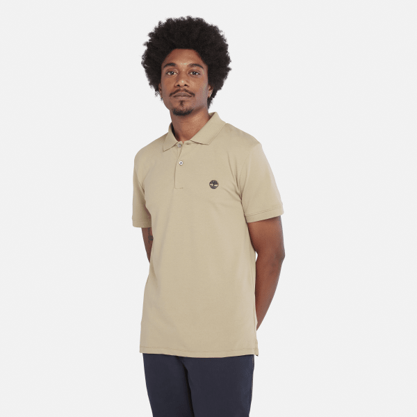 Timberland - Polo stretch Merrymeeting River pour homme en beige