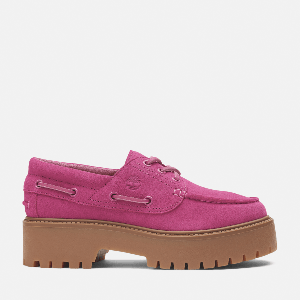 Timberland - Stone Street Boat Shoe for Women in Dark Pink