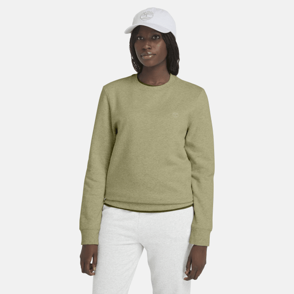 Timberland - Brushed Back Crew Sweatshirt voor dames in groen