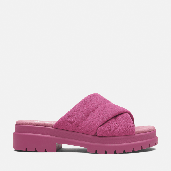 Timberland - London Vibe Slide Sandal for Women in Dark Pink