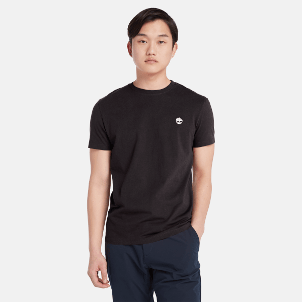 Timberland - T-shirt coupe slim Dunstan River pour homme en noir