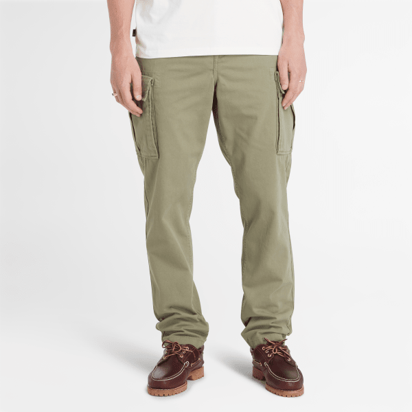 Timberland - Twill Cargo Trousers for Men in Green