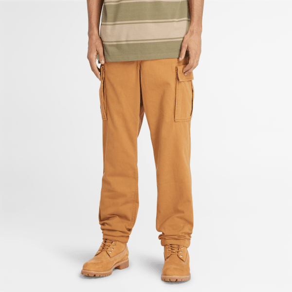 Timberland - Twill Cargo Trousers for Men in Dark Yellow