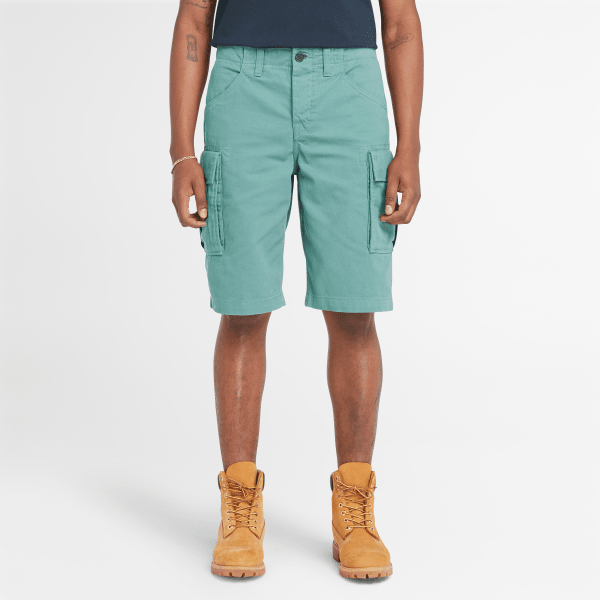 Timberland - Twill Cargo Shorts for Men in Teal