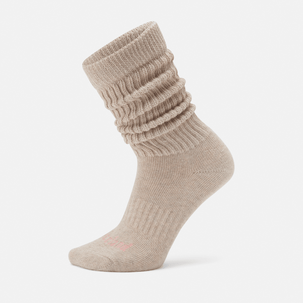 Timberland - Extra Long Heavy Slouchy Socks for Women in Beige