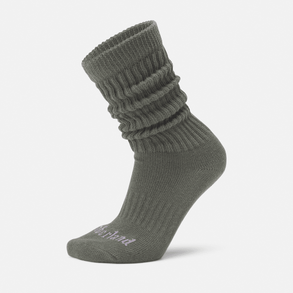Timberland - Extra Long Heavy Slouchy Socks for Women in Green