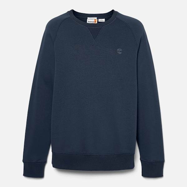 Timberland - Exeter River Brushed Back Crewneck Sweatshirt for Men in Dark Blue