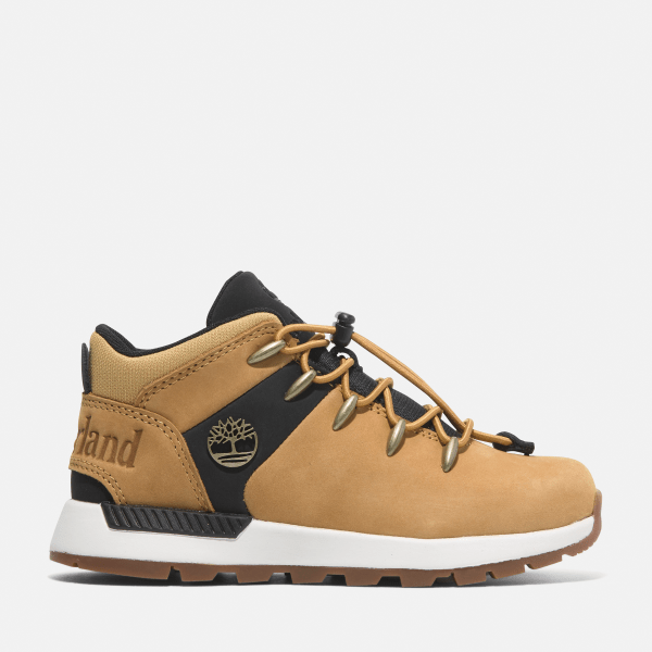 Timberland - Sprint Trekker Mid Bungee Trainer for Youth in Yellow/Black