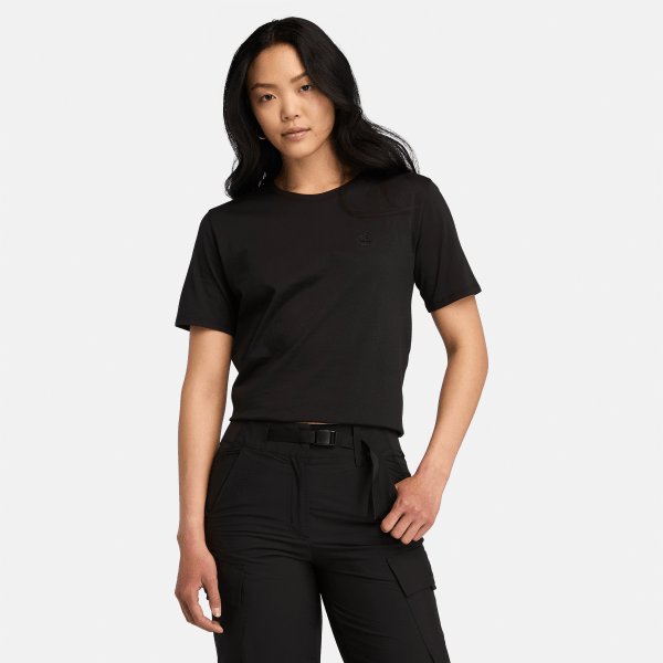 Timberland Camiseta Dunstan Para Mujer En Negro Color Negro