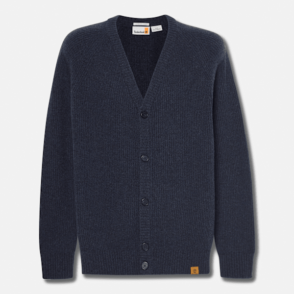 Timberland - All Gender Phillips Brook Raglan Sleeve Cardigan in Dark Blue