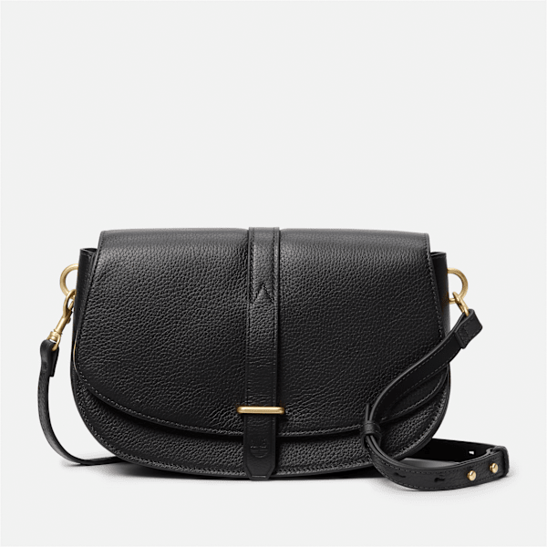 Timberland - Tuckerman Leather Flap Cross Body Bag in Black