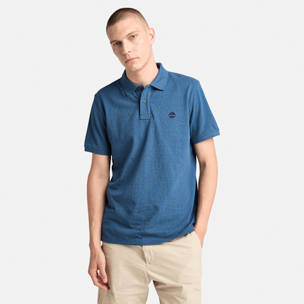 Timberland - Millers River Pikee-Polohemd für Herren in Dunkelblau, Mann, Blau, Größe: XXL