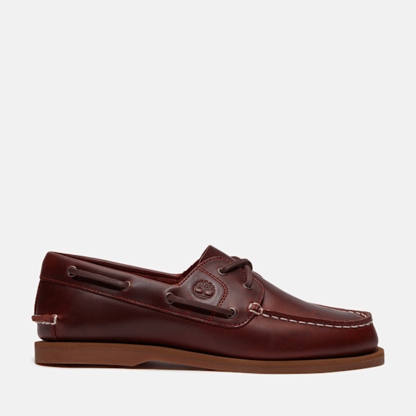 Timberland Classic Boat Shoe For Women In Burgundy Size 4.5