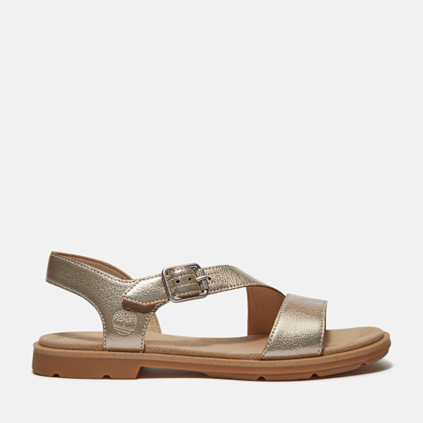 Timberland Calista Bay Backstrap Sandal For Women In Yellow Size 3.5