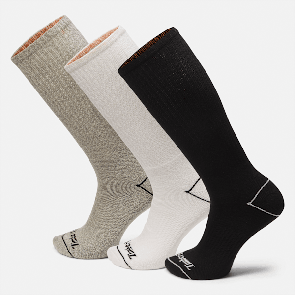 Timberland - 3 Pack Bowden Full-cushioning Crew Socks in Multicoloured
