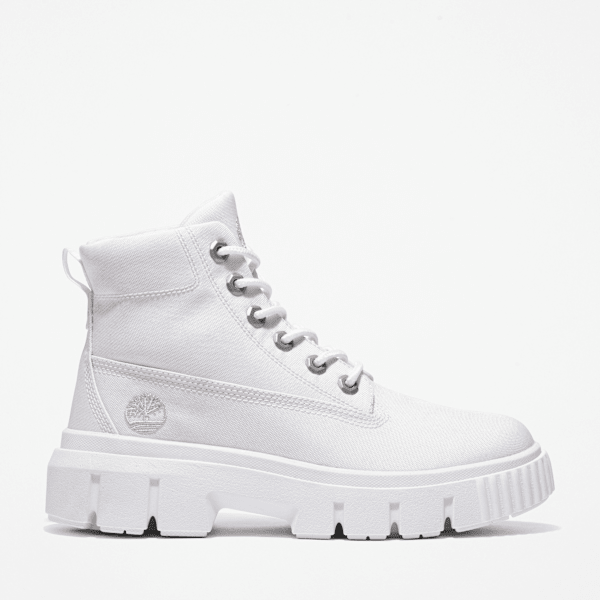Timberland Greyfield Mid Boot For Women In White Size 6.5