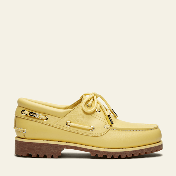 Timberland - Timberland and Jacquemus 3-eye Lug Boat Shoe for Men in Yellow, Man, Yellow, Size: 9